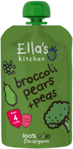 Ella's Kitchen Stage 1 Organic Broccoli, Pears & Peas 120g
