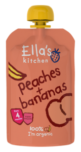 Ella's Kitchen Stage 1 Organic Peaches & Bananas 120g