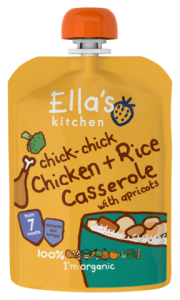 Ella's Kitchen Stage 2 Organic Chicken & Rice Casserole with Apricots 130g