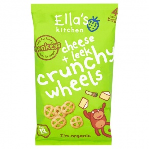 Ella's Kitchen 12 Months+ Organic Cheddar & Leek Crunchy Wheels 4 x 15g
