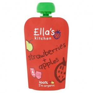Ella's Kitchen Stage 1 Organic Strawberries & Apples 120g