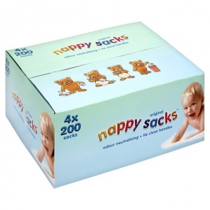 Poly-Lina Nappy Sacks 4 x 200 Packs