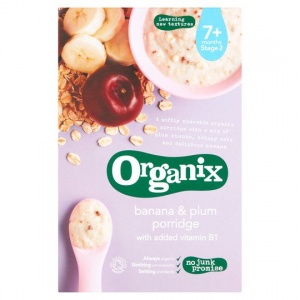 Organix Stage 2 Banana & Plum Porridge 200g