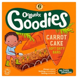 Organix 12 Month Carrot Cake Cereal Bars 6 x 30g