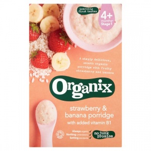 Organix 6 month+ Strawberry & Banana Porridge 120g