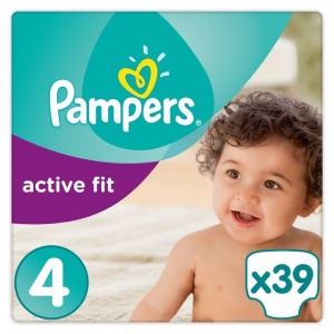 Pampers Active Fit Carry Pack Size 4 Maxi 39 per pack (7-18 Kgs)