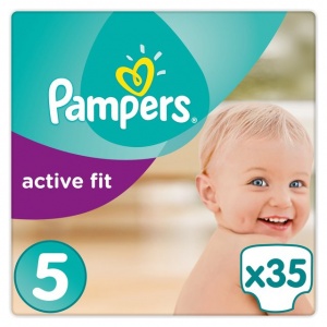 Pampers Active Fit Carry Pack Size 5 Junior 35 per pack (11-25 Kgs)