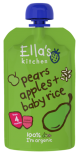 Ella's Kitchen Stage 1 Organic Pears, Apples & Baby Rice 120g