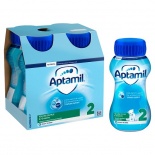 Aptamil Follow On Liquid Milk - 4 x 200ml Bottles