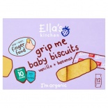 Ella's Kitchen 10 Months+ Organic Banana & Vanilla Baby Biscuits 12 x 9g
