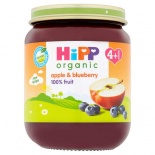 Hipp 4 Month Organic Apple & Blueberry Dessert 125g Jar