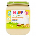 Hipp 6 Month Organic Creamed Porridge Breakfast 125g Jar
