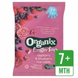 Organix 7 Month Rice Cakes - Raspberry & Blueberry 50g
